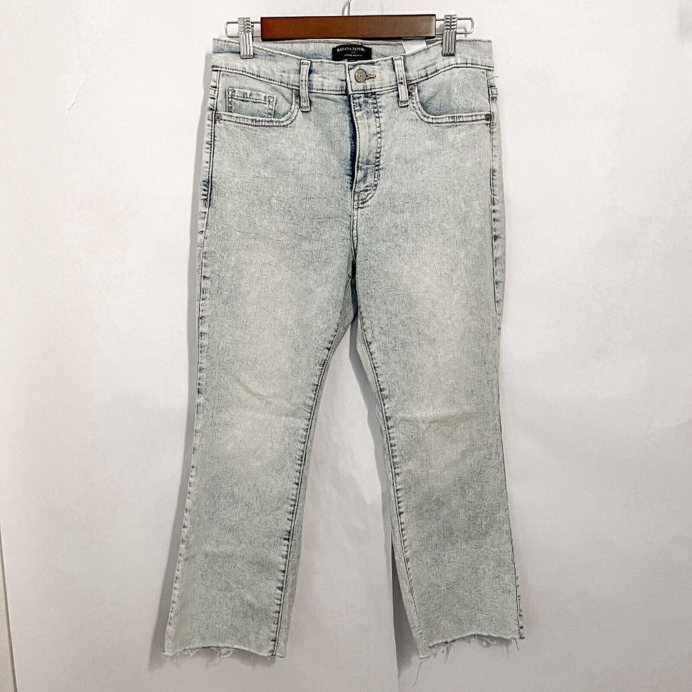 Banana Republic Women's Cropped Bootcut Jeans Size 30 Petite / 10 High Waist